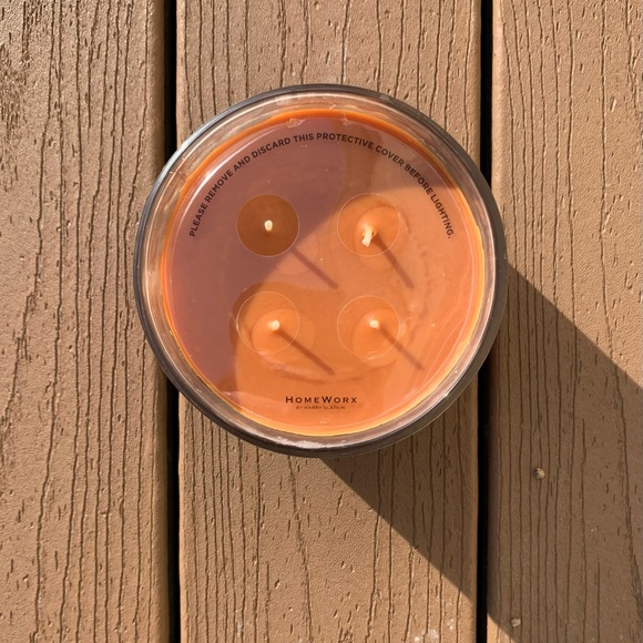 🆕ORANGE CLOVE HARRY SLATKIN HOMEWORX 4 WICK 18oz CANDLE NWTS!!! - Picture 2 of 5